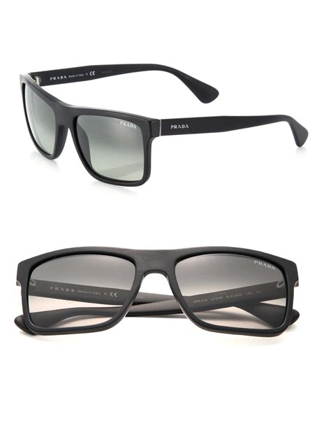 prada rectangular thin temple sunglasses|Prada rectangular sunglasses men.